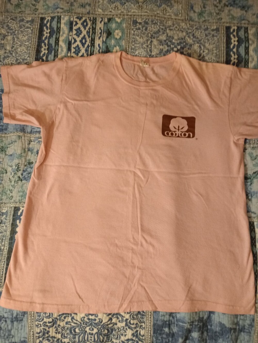 100% Cotton Pink T-Shirt Women's